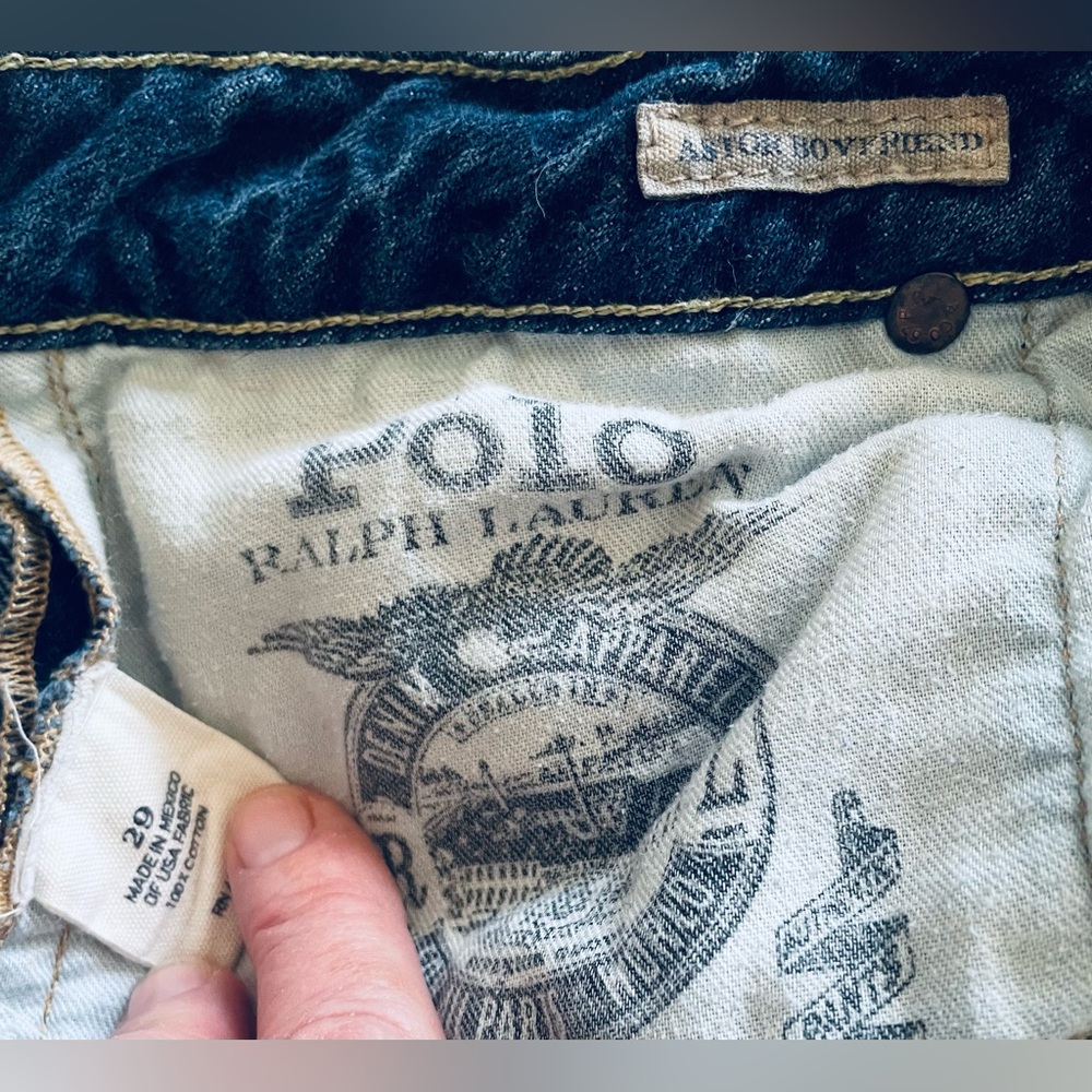 Polo Ralph Lauren Astor distressed Boyfriend jeans 29 - Picture 4 of 4